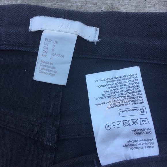 H&m No Zipper easy pull on grey jeggings - Picture 3 of 8